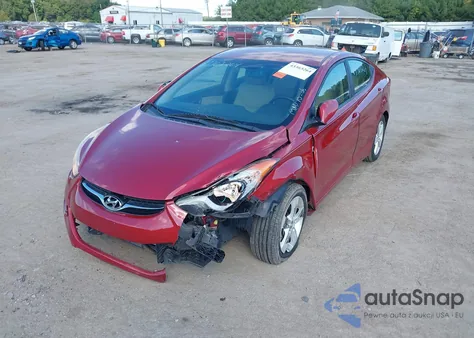 2013 Hyundai Elantra Gls from USA, damaged, VIN KMHDH4AE9DU631867